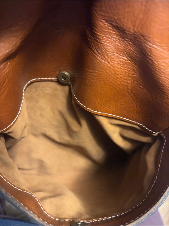 Patricia Nash Classic Tan Leather Backpack with Tassel main image 7